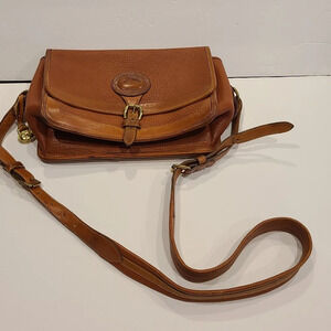 Vintage Dooney and Bourke crossbody bag brown leather women's